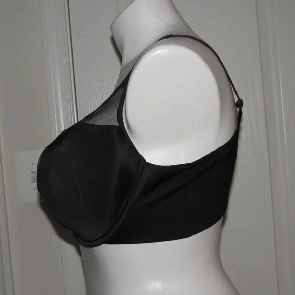 CACIQUE Full Coverage Underwire Black Bra Size 44DD - Picture 2 of 5